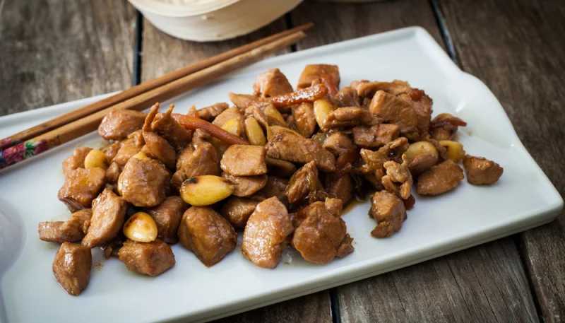 Pollo alle mandorle light