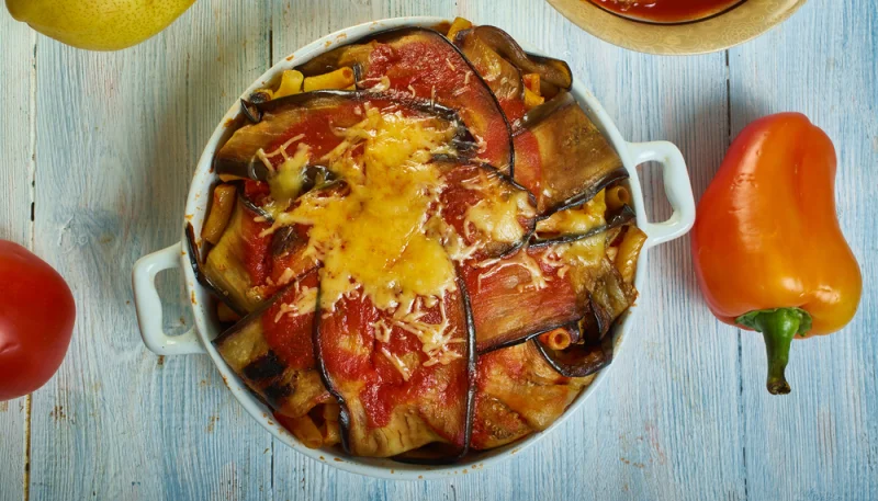 Timballo di pasta alla Norma