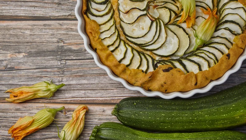 Tortino di fiori di zucca