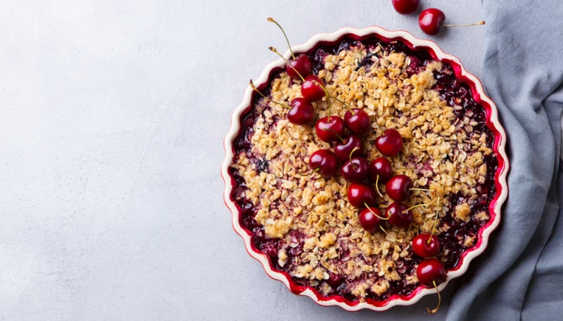 Crumble alle ciliegie