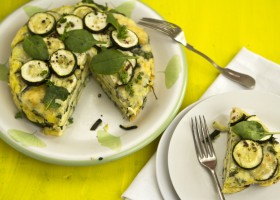 Frittata al forno con zucchine e spinaci