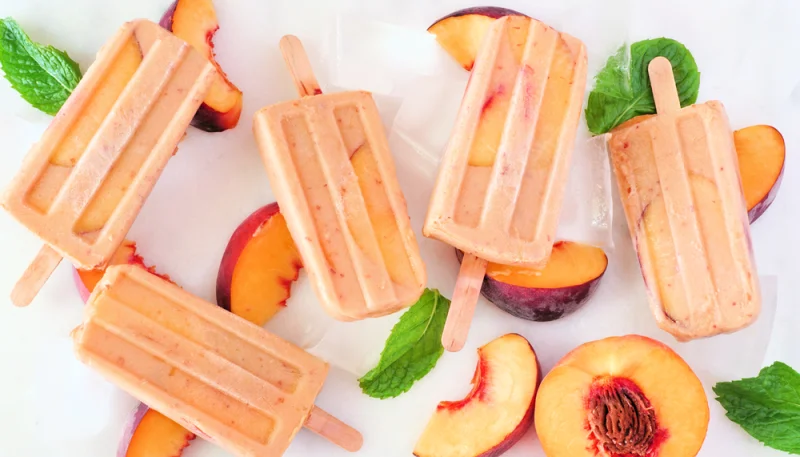 Ghiaccioli alla pesca