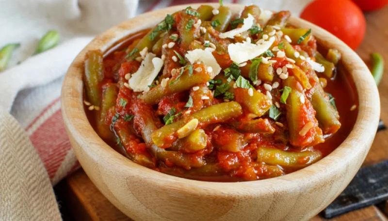 Fagiolini al pomodoro e patate