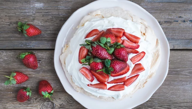 Pavlova alle fragole