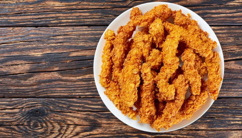 Bastoncini di pollo ai corn flakes