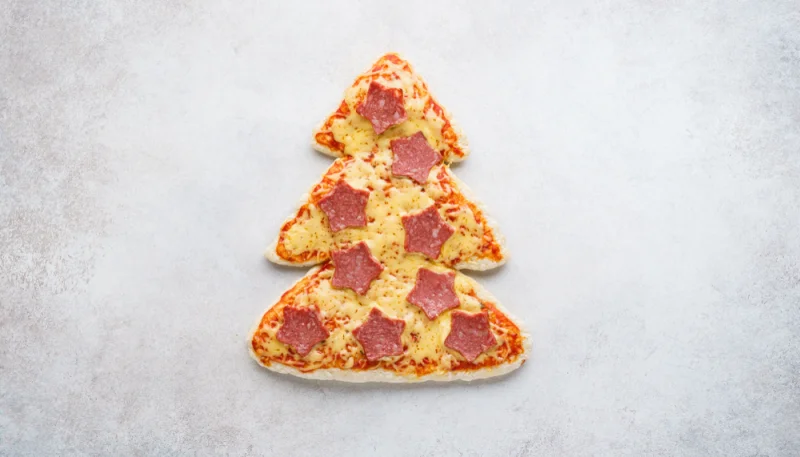 Pizza albero di Natale