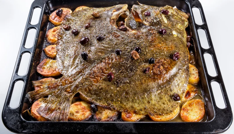 Rombo al forno con patate