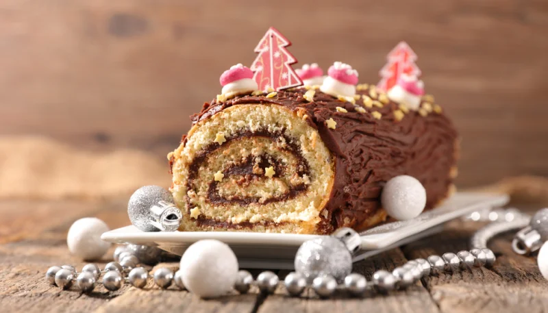 Tronchetto di Natale con Nutella e mascarpone