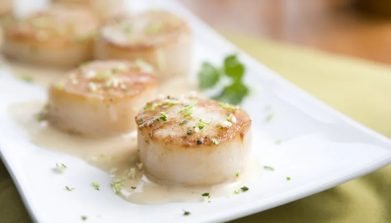 Capesante con crema di gorgonzola