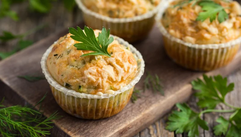 Muffin salati senza lattosio