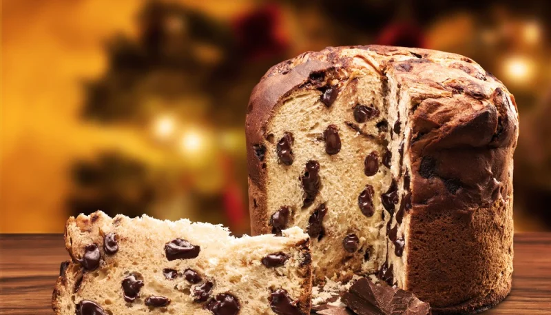 Panettone vegano con gocce di cioccolato