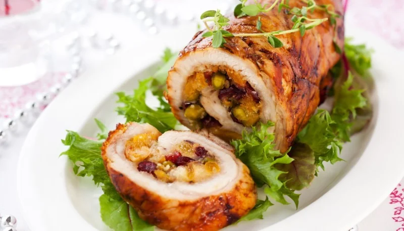 Tacchino ripieno di datteri