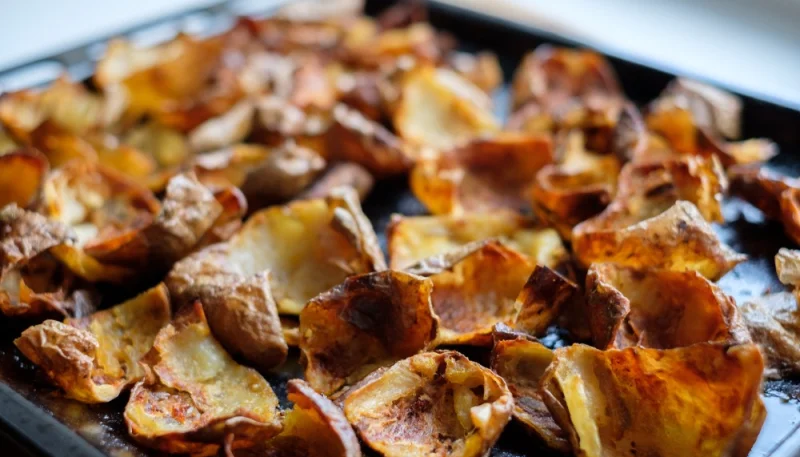 Buccia di patate fritte