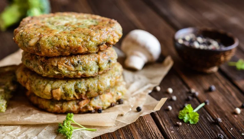 Crocchette di quinoa, broccoli e funghi