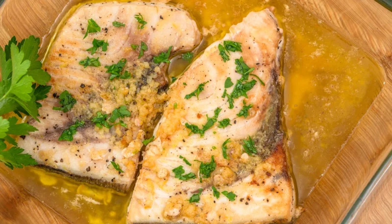 Pesce spada con salmoriglio alla siciliana