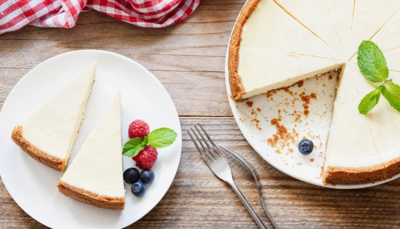 Cheesecake con base croccante