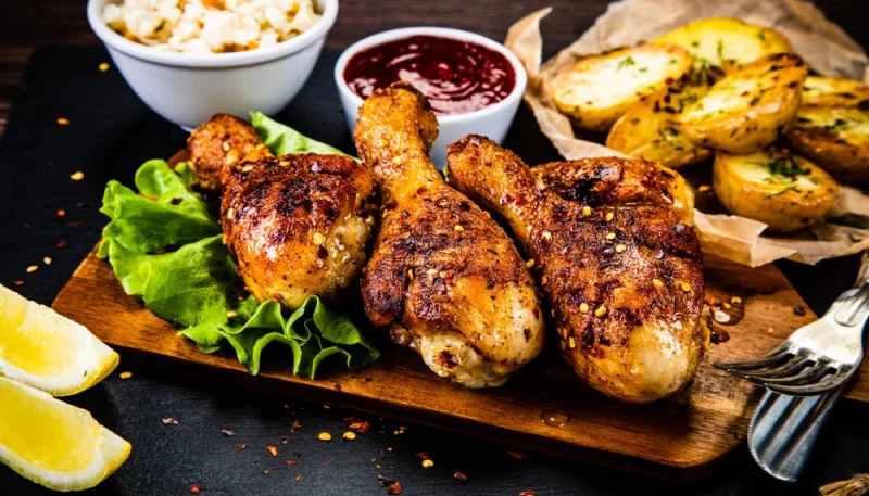 Cosce di pollo arrosto alle erbe