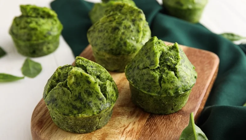 Muffin agli spinaci