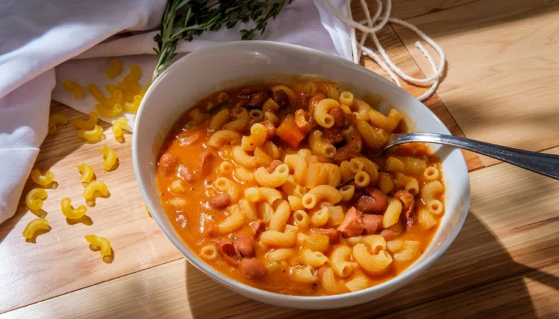 Pasta zucca e fagioli