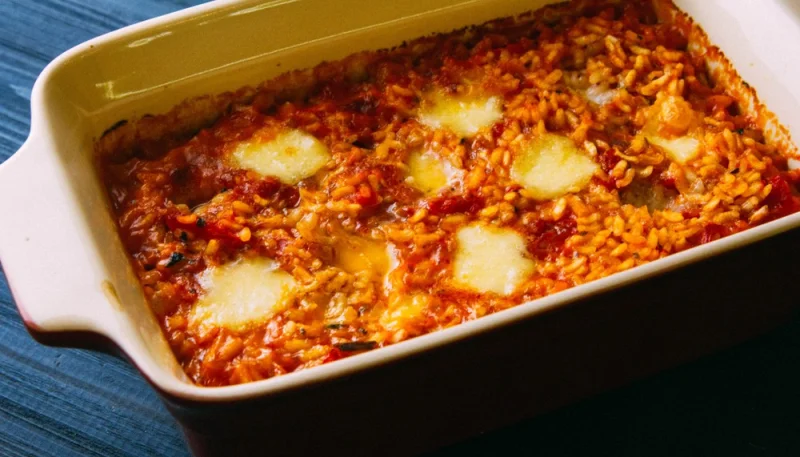 Sformato di riso con mozzarella