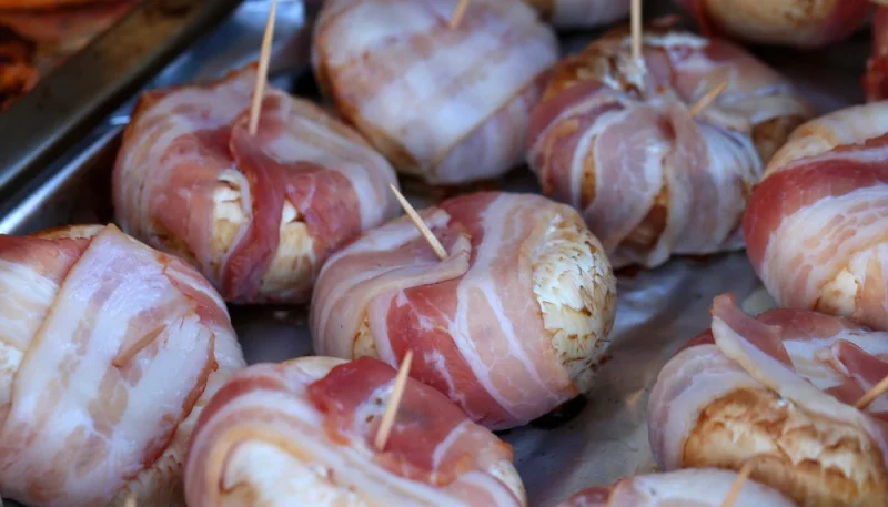 Tomini con speck alla griglia