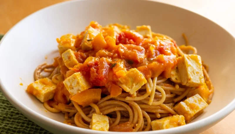 Spaghetti al ragù di tofu