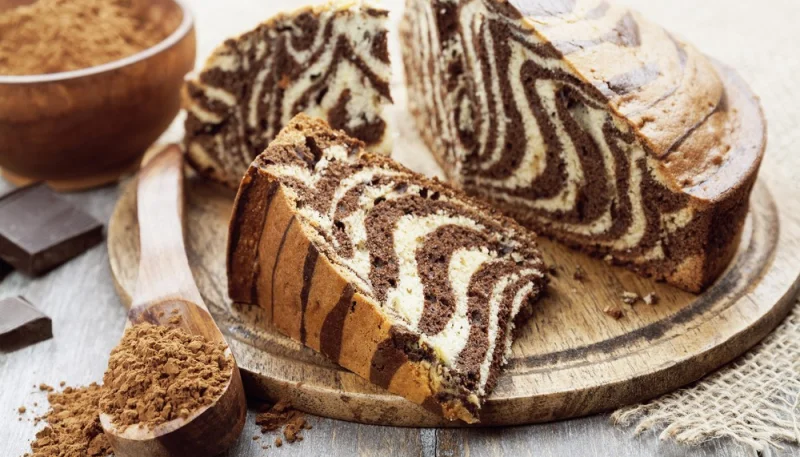 Torta zebrata vegana