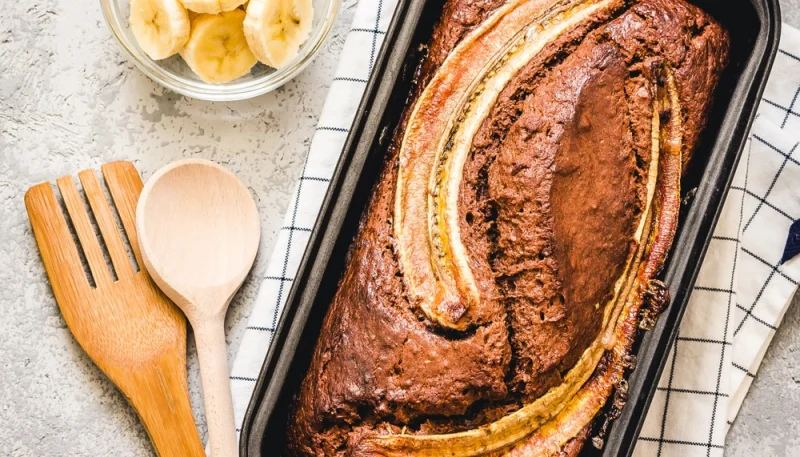 Banana bread al caffè