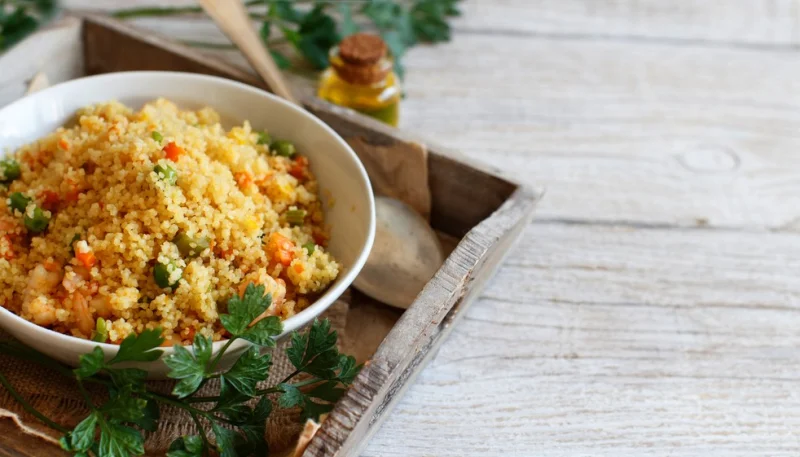 Cous cous verdure e zafferano