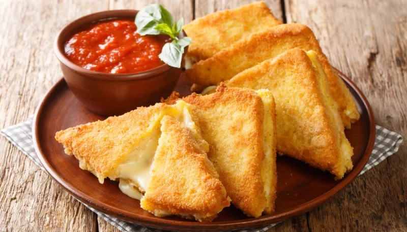 Mozzarella in carrozza al forno