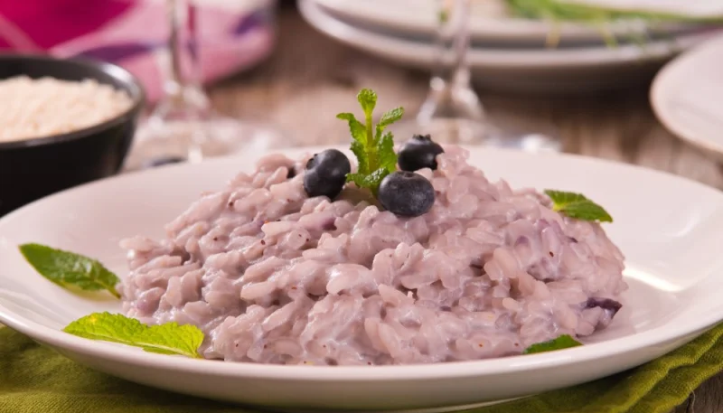 Risotto ai mirtilli