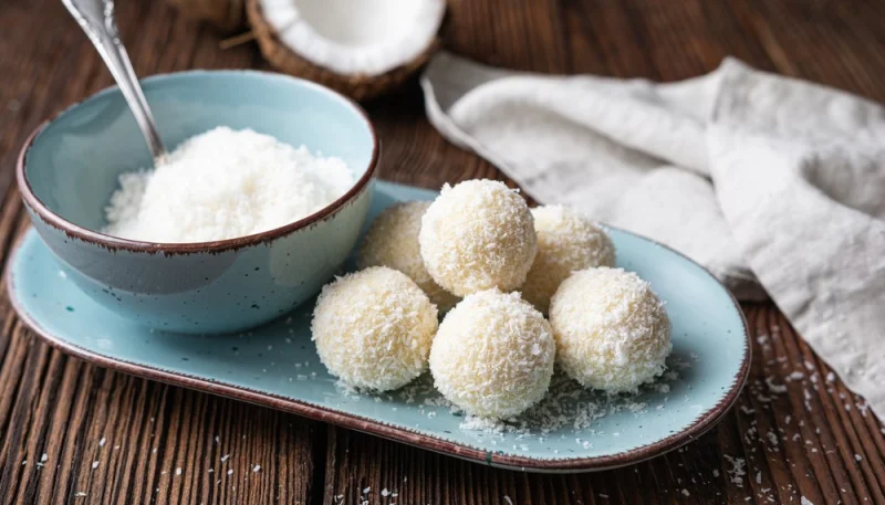 Tartufini proteici al cocco