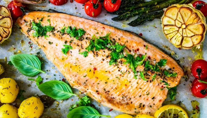 Trota salmonata in padella