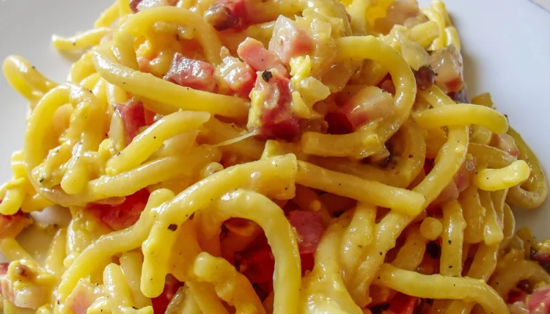 Bigoli alla carbonara