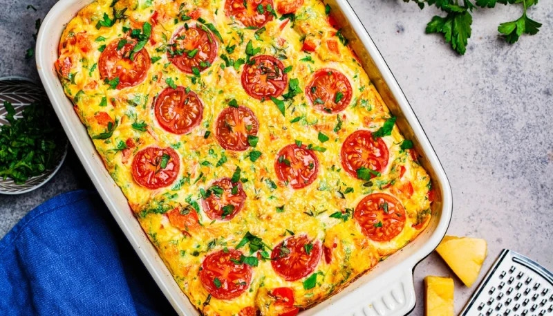 Frittata al forno con verdure e provola