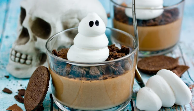 Dessert al cioccolato di Halloween