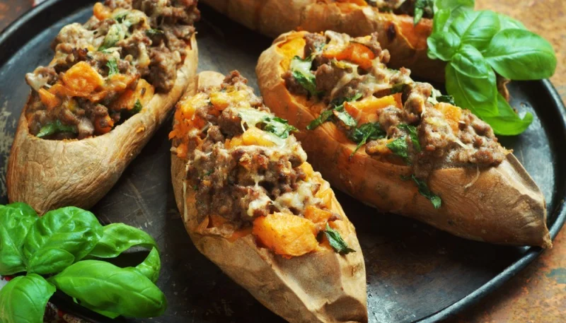 Patate dolci farcite