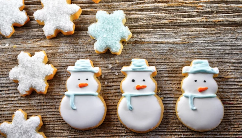 Biscotti pupazzo di neve