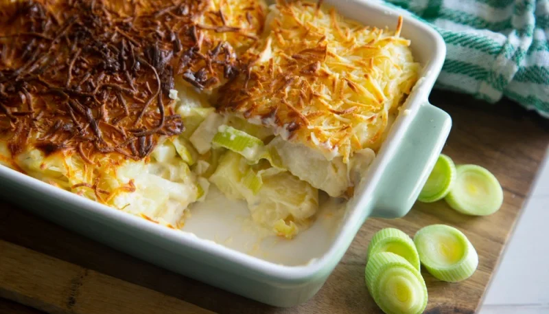 Porri gratinati