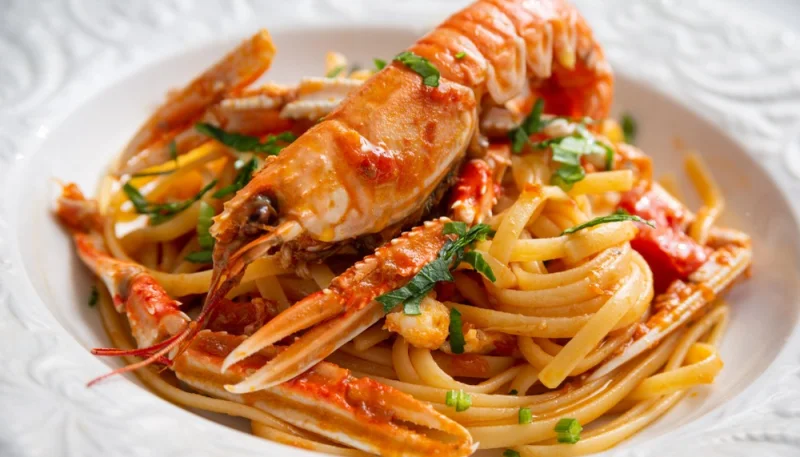 Linguine scampi e Brandy