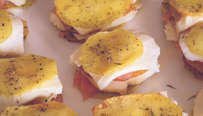 Torrette di patate con speck e provola