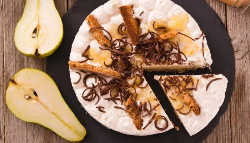 Bavarese pere e cioccolato