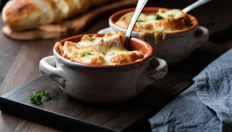 Vellutata di porri, patate e brie