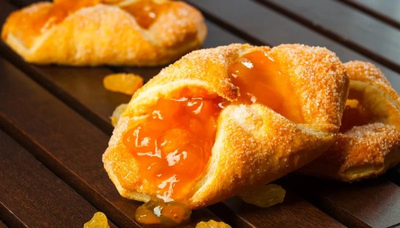 Biscotti di pasta sfoglia alla marmellata