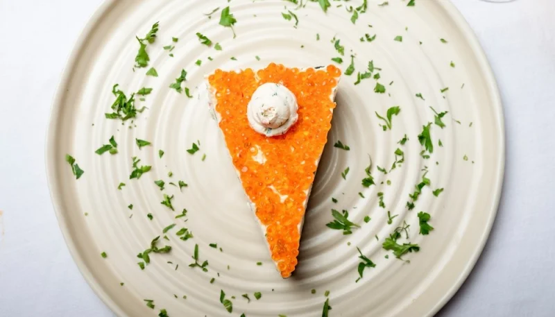 Cheesecake salata al salmone